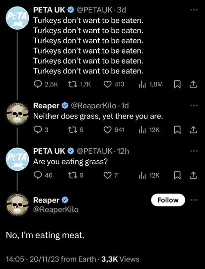 Turkeys are delicious though