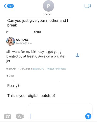 Not the best daughter out there