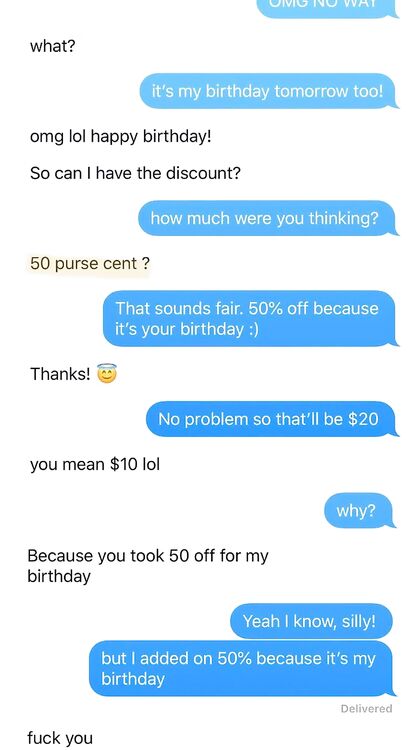 50 purse cent
