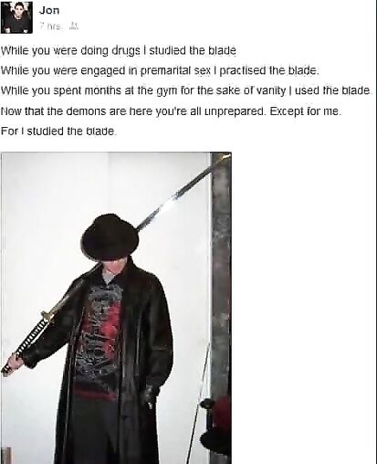 Making the blade look uncool