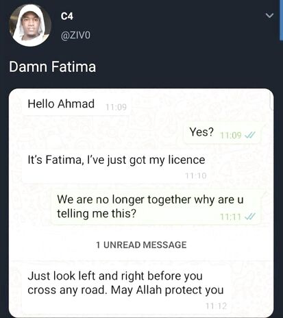 Fatima has no chill