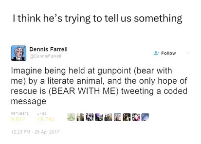 Bear WITH him!