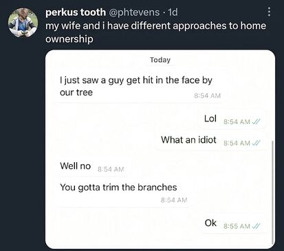 Trim the branches guys