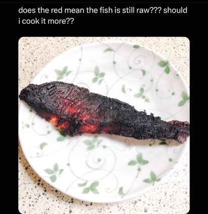 Cook it more red means it's raw