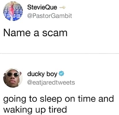 Or waking up refreshed