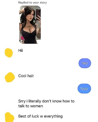 Very honest socially awkward messages