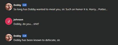 Dobby you dirty boy