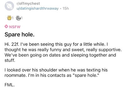 He seems to not really respect her