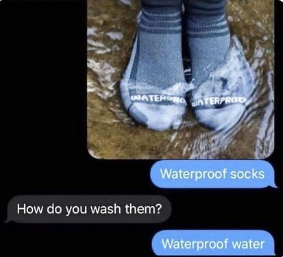 Waterproof water