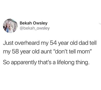 It's a lifelong thing