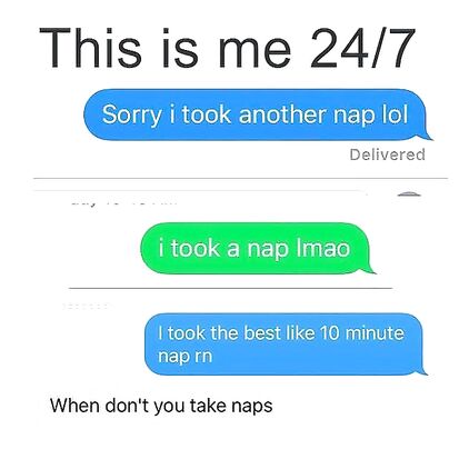 Naps are great