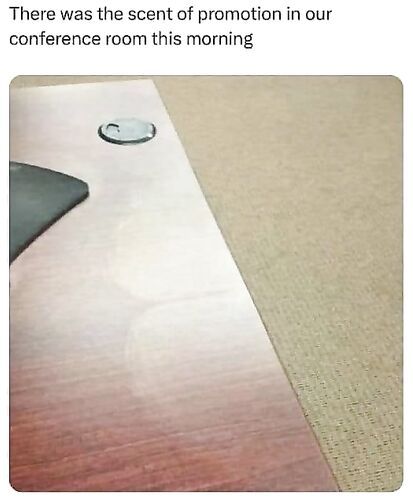 Someone's getting promoted