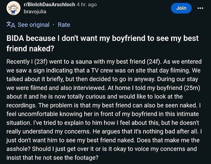 But the world can see her naked?