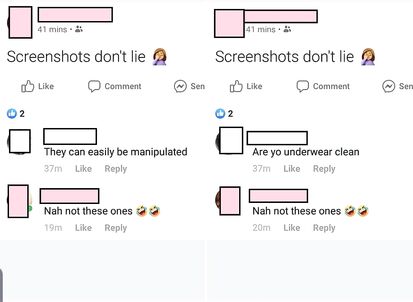 Screenshots do lie