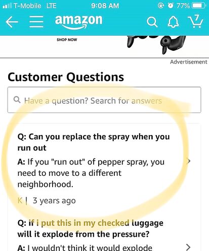 Running out ofpepper stray