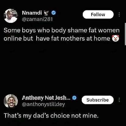 His dad's choice not his