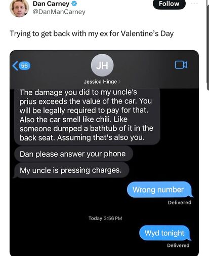 Maybe never get back with him