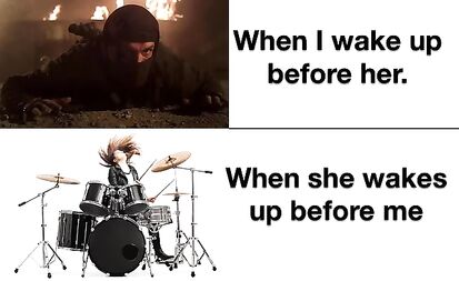 Waking up sucks anyway