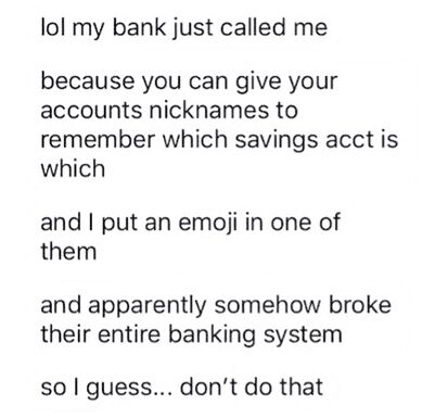 Revenge for overdraft charges