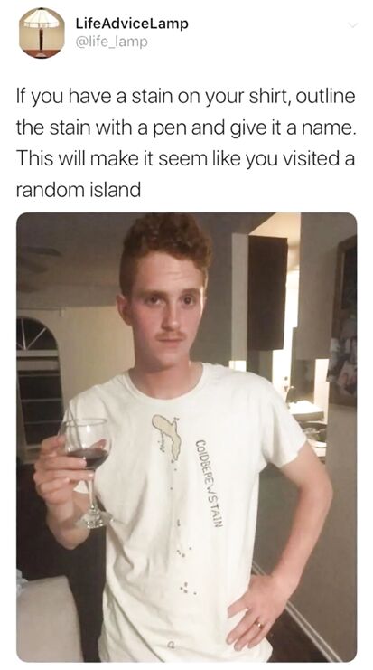 Amazing solution for your stained shirt