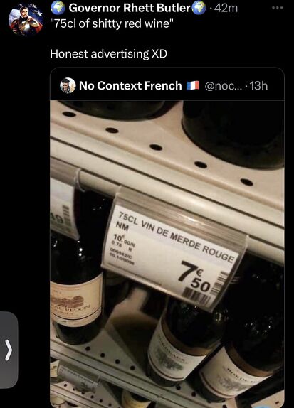 Shitty red wine!