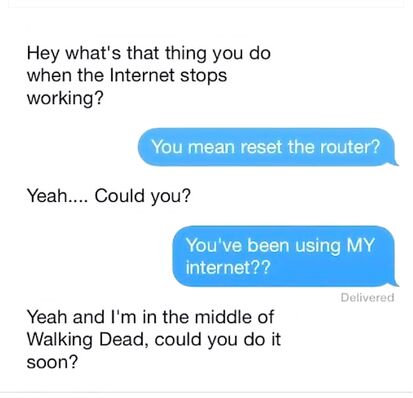 Never share your wi-fi password