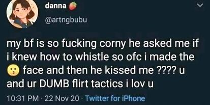 Wholesome flirting
