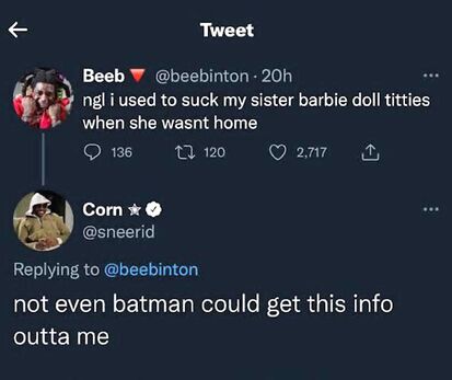 Next time keep it a secret