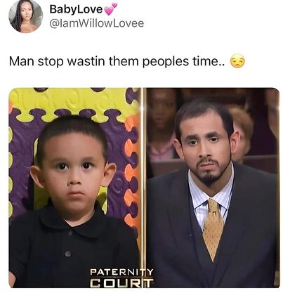 Wonder who's the dad