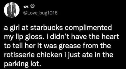Chicken as makeup