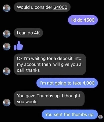 Amazing negotiator